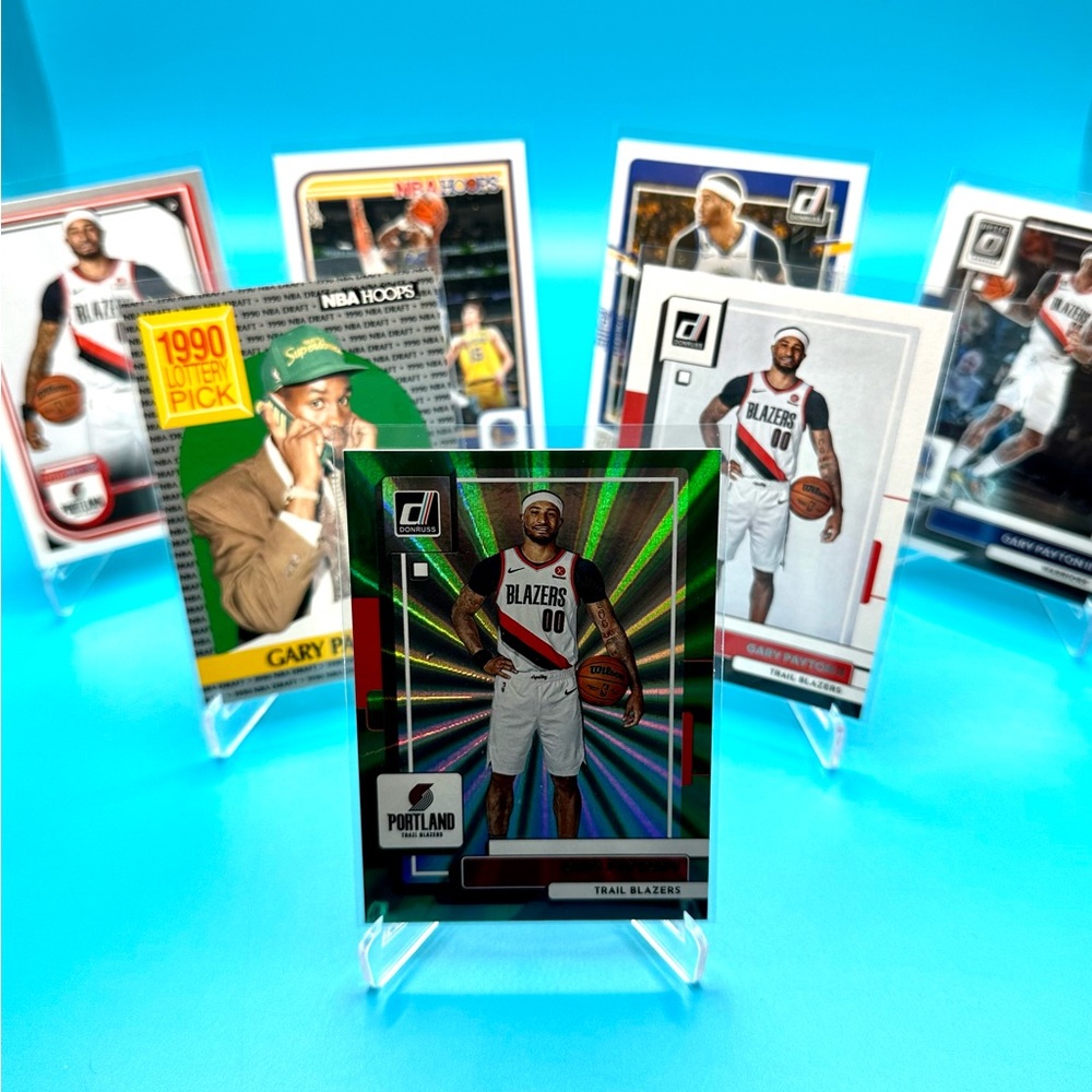 Father & Son!Gary Payton & Gary Payton Ii7 Card Lot! Green Laser & Gp Rc!